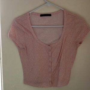 Medium pink crop top
